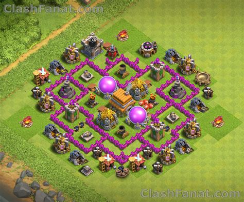 clash of clans rathaus 6 base